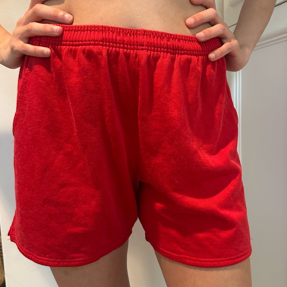 Bike Red Athletic Shorts